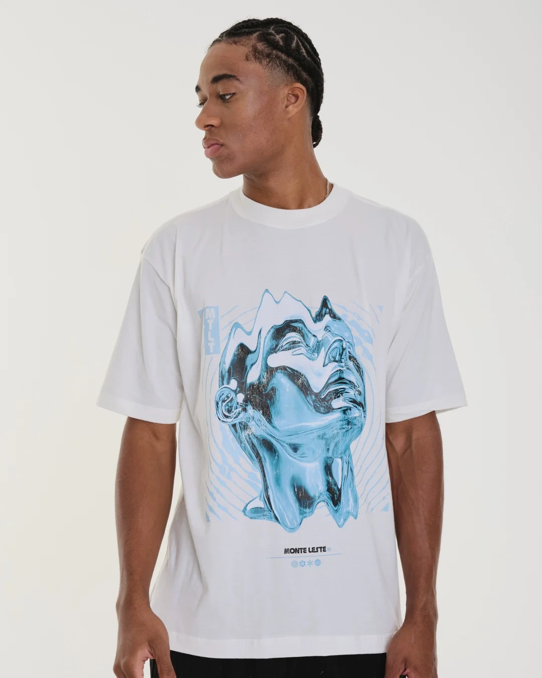 Camiseta Oversized Estampada Survivor - Off White